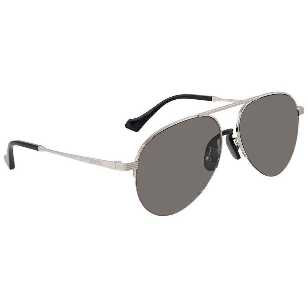 NEW Gucci Grey Aviator Men's Sunglasses